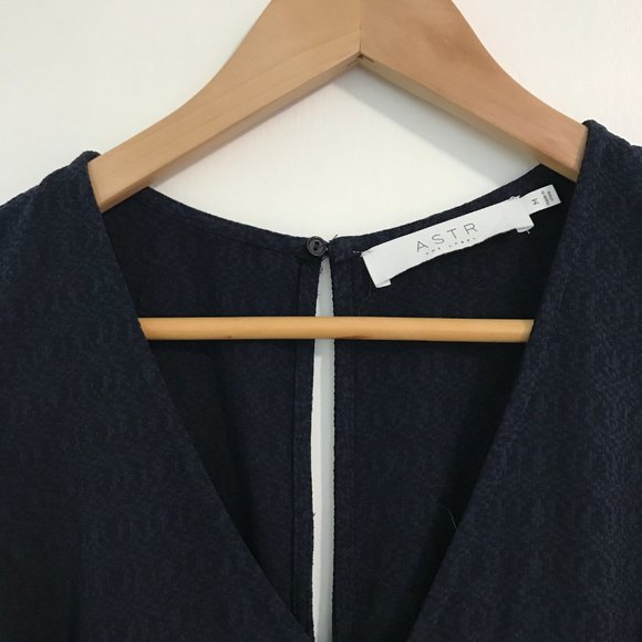 ASTR Tie Waist Crop Jumpsuit - Picture 4 of 4